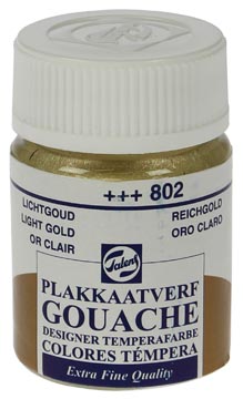 [22-802] Talens Gouache Extra Fine Quality Fles 16 Ml Lichtgoud 802