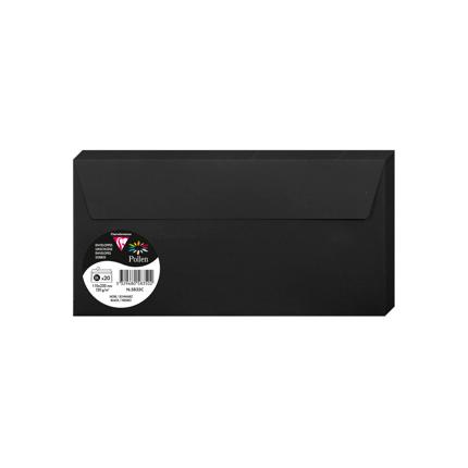 [5835C] OMSLAGEN 20 STUKS (110X220MM, ZWART)