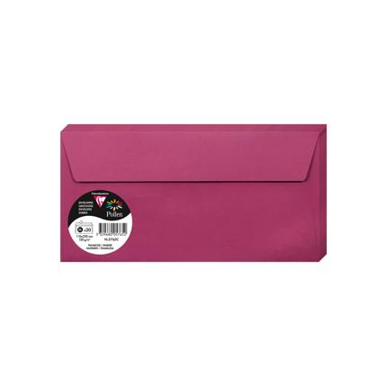 [E5765C] OMSLAGEN 20 STUKS (110X220MM, FRAMBOOS)
