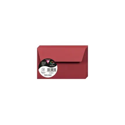 [E*5881] pollen, 20 enveloppen, 120g, 90x140mm - bordeaux 