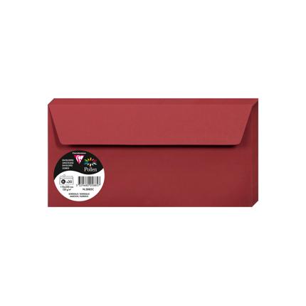 [E5885] Omslagen 20 Stuks (110X220Mm, Bordeaux)