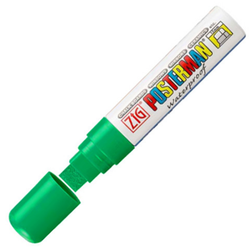 [PMA120G] POSTERMAN  KRIJTSTIFT (DIK, GROEN)