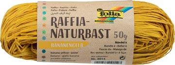 [9014] Raffia 50Gr (Donkergeel)
