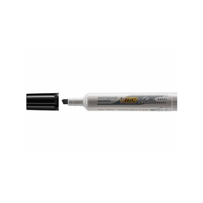 [1791Z] BIC WITBORDSTIFT ZWART SCHUINE PUNT