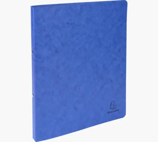 [406B] Exacompta ringmap A4 karton 2ring 15mm blauw