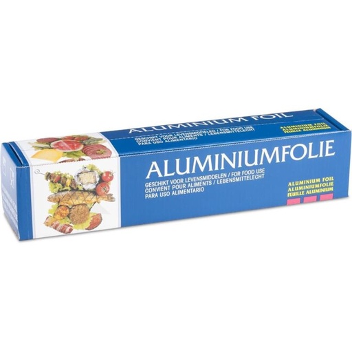 [ALU1445] rol aluminiumfolie (14my, 45cm/150m)