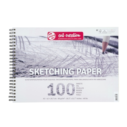 [9318001M] Talens Art Creation Schetspapier 42 X 29,7 Cm 90 G 100 Vellen