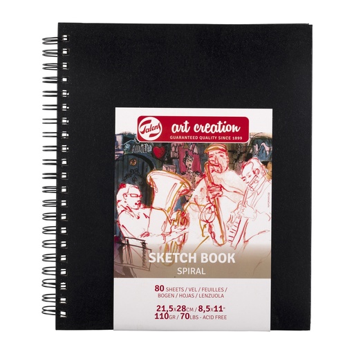[9313212M] Talens Art Creation Schetsboek Spiraal 21.5 X 28 Cm 110 G 80 Vellen
