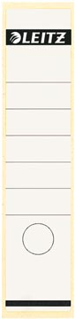 [16400001] RUGETIKETTEN 10 STUKS (LANG-BREED, WIT)