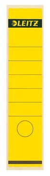 [16400015] RUGETIKETTEN 10 STUKS (LANG-BREED, GEEL)