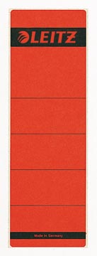 [16420025] RUGETIKETTEN 10 STUKS (KORT BREED, ROOD)