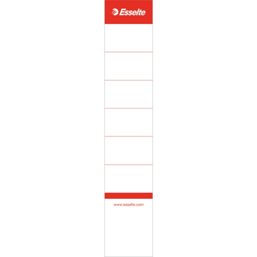 [860001] rugetiketten 10 stuks (zelfklevend-smal, wit)