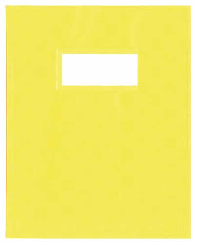 [11102PPJ] SCHRIFTOMSLAG PLASTIEK (GEEL)
