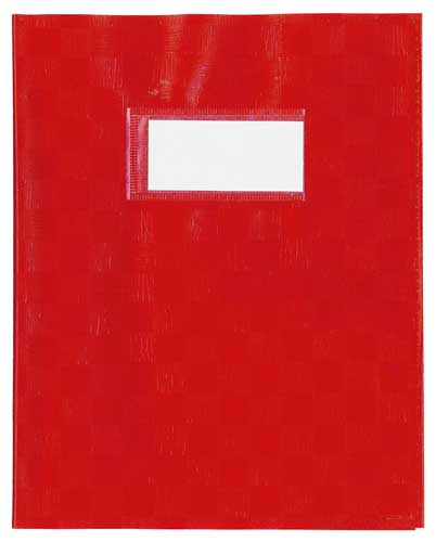 [11102PPR] SCHRIFTOMSLAG PLASTIEK (ROOD)