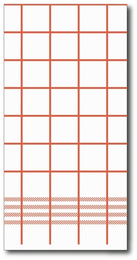 [G802] Point 2 Point Servetten, Handdoekrood, 40X40Cm, 1/8, 30St, 100% Recycle