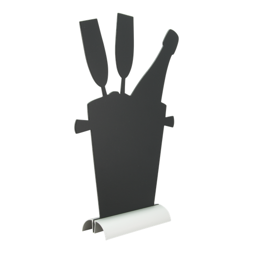 [FBTA-CHAMP] SILHOUETTE TAFELBORD ALUMINIUM VOET (CHAMPAGNE)