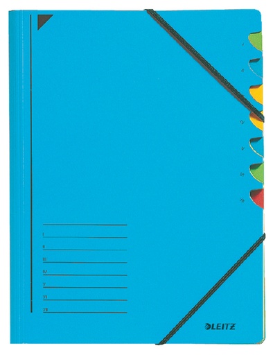 [39070035] Sorteermap A4 7 Blad (Blauw)