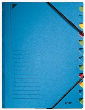 [39120035] SORTEERMAP A4 12 BLAD (BLAUW)