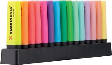 [7015-01] Stabilo Boss Deskset 15 Stuks Original