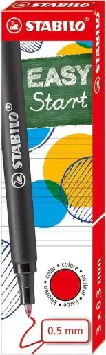 [6890/040] Rollerpenvulling Stabilo Easy 0.5Mm (Rood)