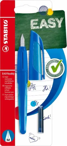 [B-51558-5] stabilo easybuddy vulpen l&r hand (donker blue/licht bleu)