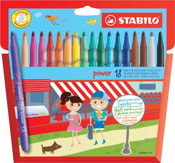 [280-18] Stiften Stabilo Power (18 Stuks)
