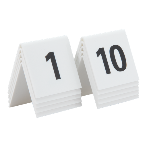 [TN-1-10WT] TABLE SIGNS (1 TOT 10)