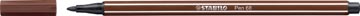 [68-45] Stabilo Pen 68 (Bruin)