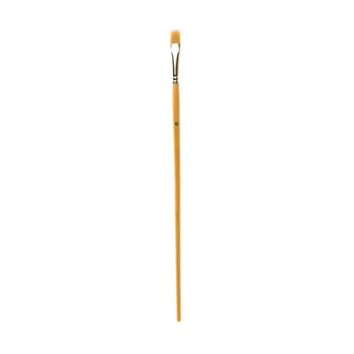 [LANG10] Plat penseel met lange steel nr 10