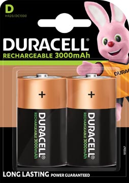 [HR20] DURACELL OPLAADB BATT D BLS2