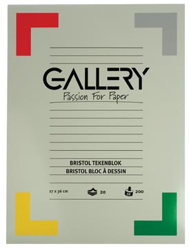 [01316] Tekenblok Bristol 200Gr (200Gr, 27X36Cm)