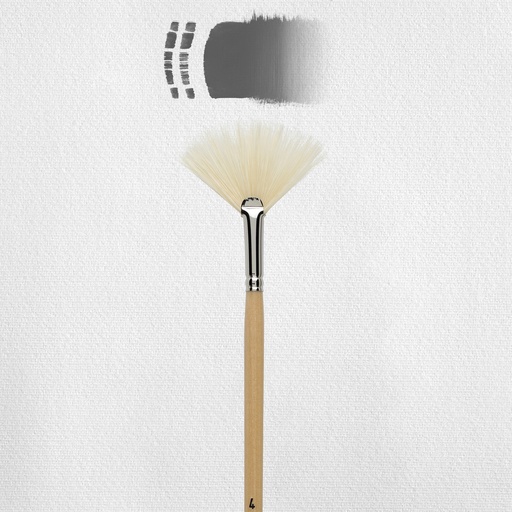 [90928004] Talens Penseel (Nr4, Waaier Varkenshaar)