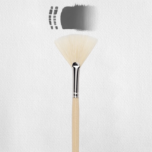 [90928006] Talens Penseel (Nr6, Waaier Varkenshaar)