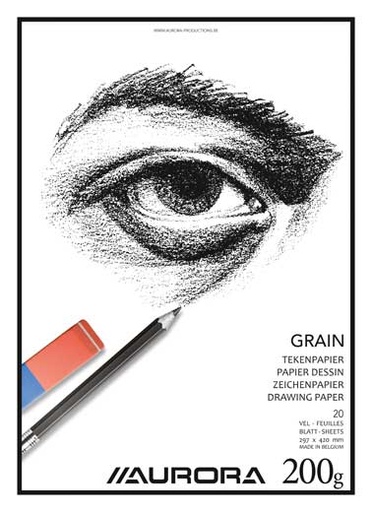 [BL13] TEKENPAPIER GROF (200GR, A3)