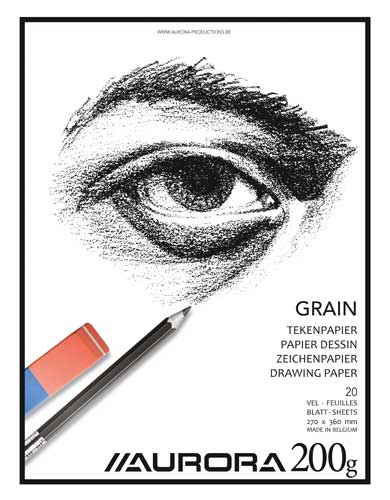 [BL8] TEKENPAPIER GROF (200GR, 24X36CM)