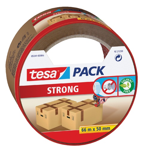 [402450M] Verpakkingstape Tesapack Strong 66Mx50Mm Bruin 