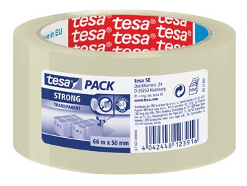 [402450T] Tesa Verpakkingsplakband Strong, Ft 50 Mm X 66 M, Pp, Transparant