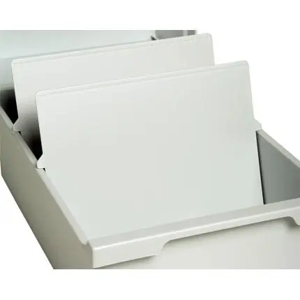 [E54240D] Scheidingsplaat Kaartenbak Exacompta A6 Dwars, Set A 2 Stuk