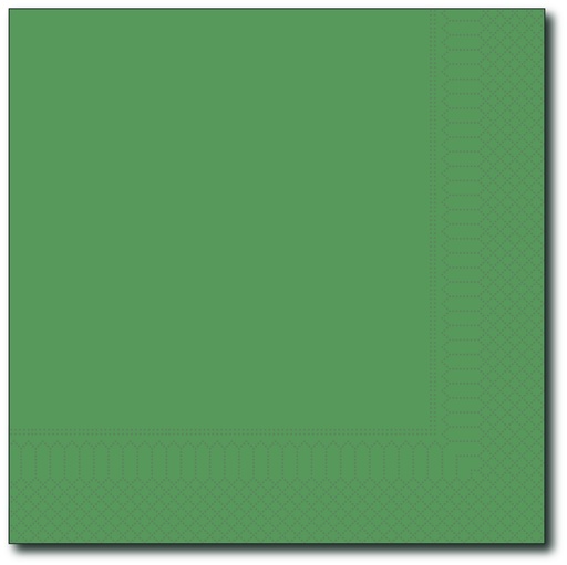 [G018] Servetten, Groen, 40X40Cm, 1/4, 2 Laags, 100St