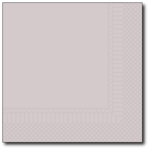 [G025] Servetten, Grijs, 33X33Cm, 1/4,  2 Laags, 100St