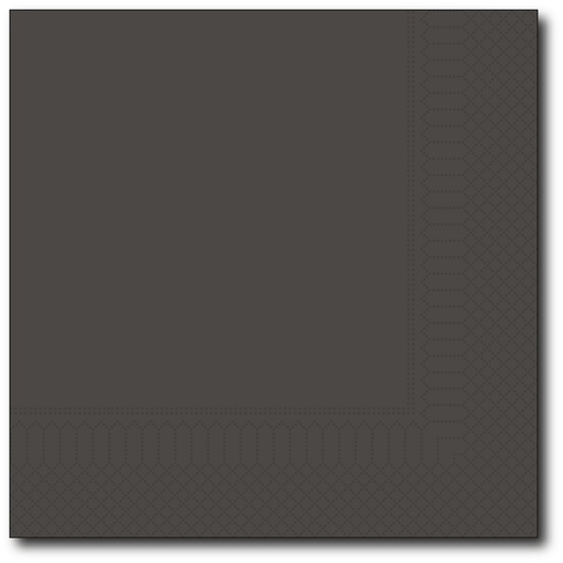 [G027] Servetten, Zwart, 33X33Cm, 1/4, 2 Laags, 100St