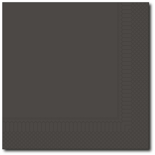 [G032] Servetten, Zwart, 40X40Cm, 1/4, 2 Laags, 100St