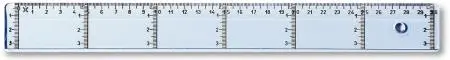 [3128930] Arda- Lat "Uni" 30Cm Met Vertikale Graden. Blister Etui.
