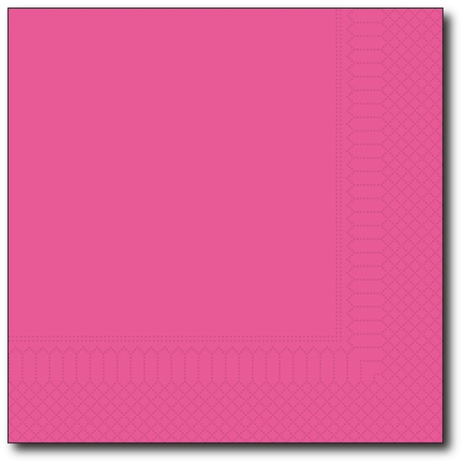 [G038] Servetten, Magenta, 33X33Cm, 1/4, 2 Laags, 100St