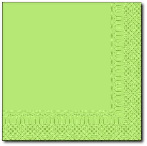 [G043] Servetten, Summergreen, 40X40Cm, 2 Laags, 1/4, 100St