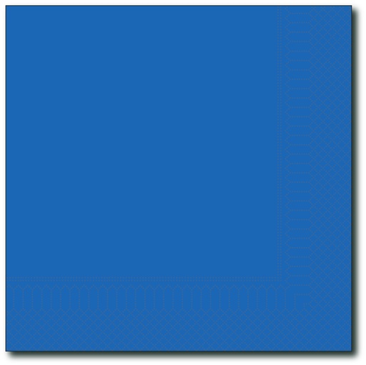 [G055] Servetten, Blauw, 40X40Cm, 1/4, 2 Laags, 100St