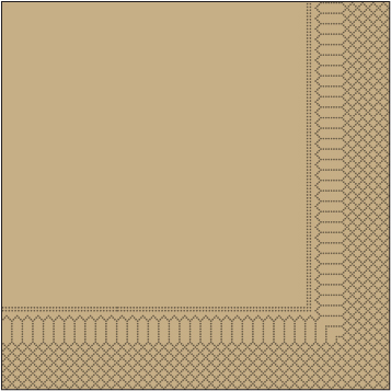 [G119] Servetten, Zand, 25X25Cm, 2 Laags, 200St