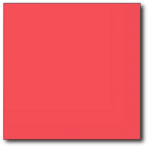 [G124] Servetten, Rood, 25X25Cm, 2 Laags, 200St