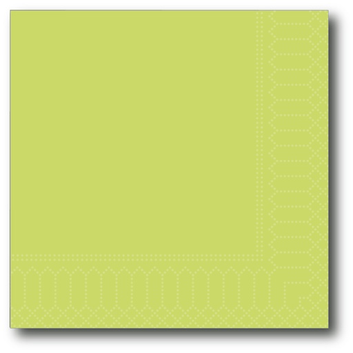 [G156] Servetten, Limegreen, 20X20Cm, 2 Laags, 200St