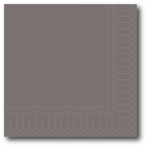 [G157] Servetten, Antraciet, 20X20Cm, 2 Laags, 200St